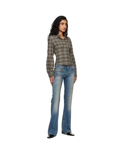 R13 Blue Boy Flare Jeans