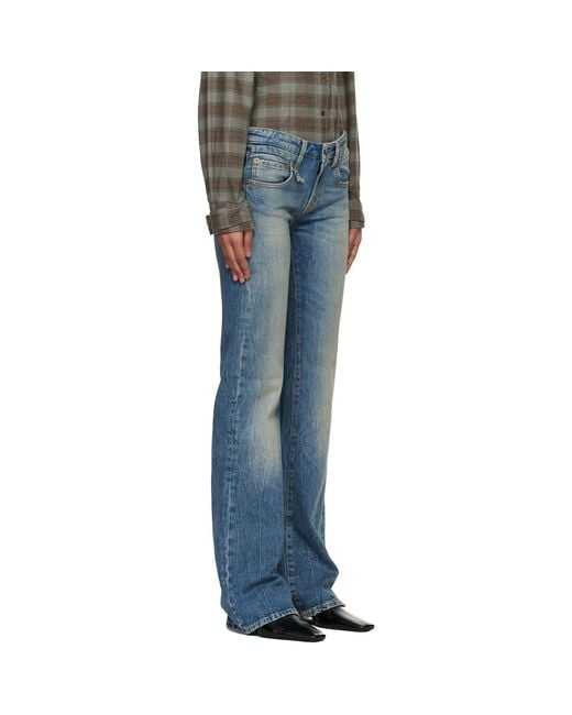 R13 Blue Boy Flare Jeans