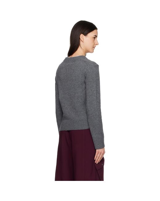 Ganni Black Wool Mix Cardigan