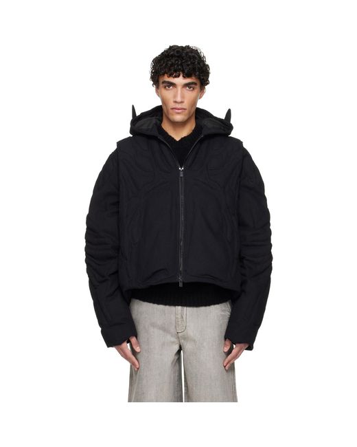 HELIOT EMIL Blue Vertebrae Jacket for men