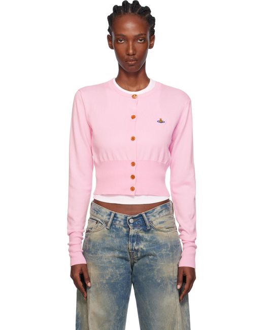 Vivienne Westwood ピンク Bea クロップド カーディガン Pink