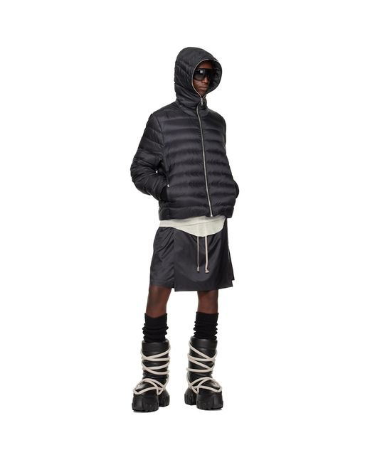 Rick Owens Black Moncler + Ziplock Down Jacket for men