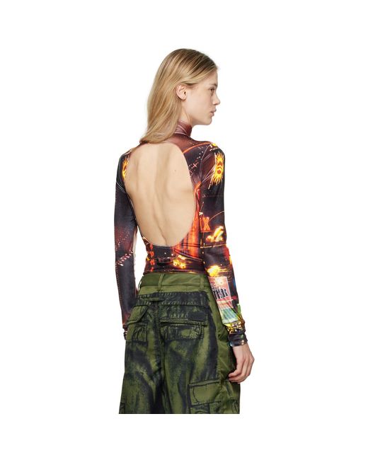 Jean Paul Gaultier Multicolor 'The Velvet Pigalle' Bodysuit