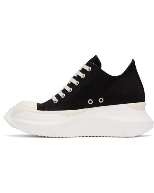 メンズ Rick Owens ブラック Hollywood Abstract Low Sneaks スニーカー Black