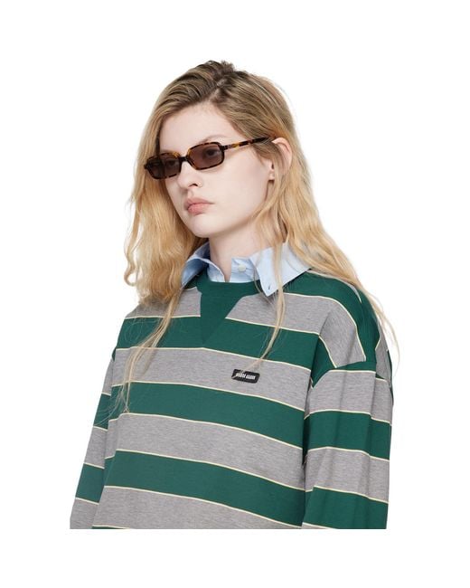 Miu Miu Brown 'Miu Regard' Sunglasses