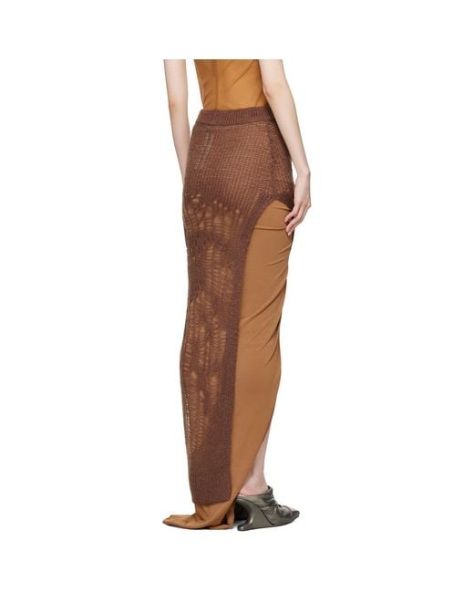 Rick Owens Multicolor Porterville Spider Ziggy Maxi Skirt