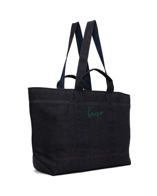 KENZO Blue Paris Tulip' Large Tote for men