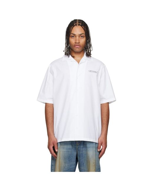 Off-White c/o Virgil Abloh White Circle Off Bowling Shirt for men