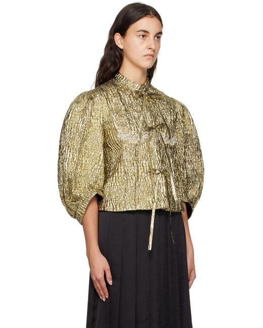 Simone Rocha Multicolor Gold Fitted Jacket