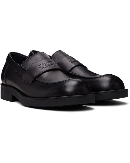 MM6 by Maison Margiela Black City Biker Loafers for men