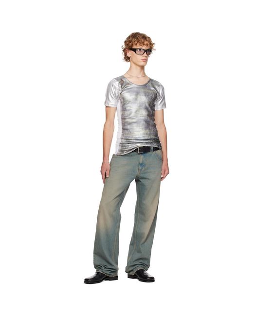 SECONDA Gray Khaki & Ssense Exclusive T-Shirt for men