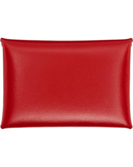 Jil Sander Red Folded Coin Pouch
