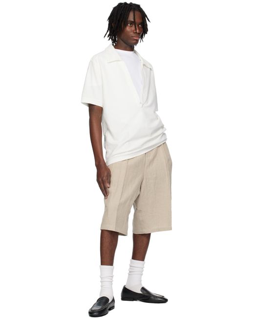 メンズ SOSHIOTSUKI ホワイト Dry Cotton Skipper シャツ White