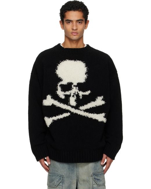 Mastermind Japan Black Cashmere Sweater for men