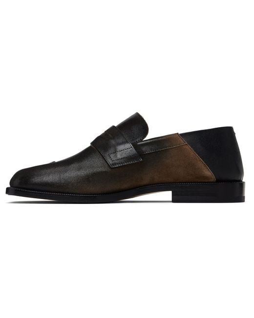 Maison Margiela Black Tabi City Loafers for men