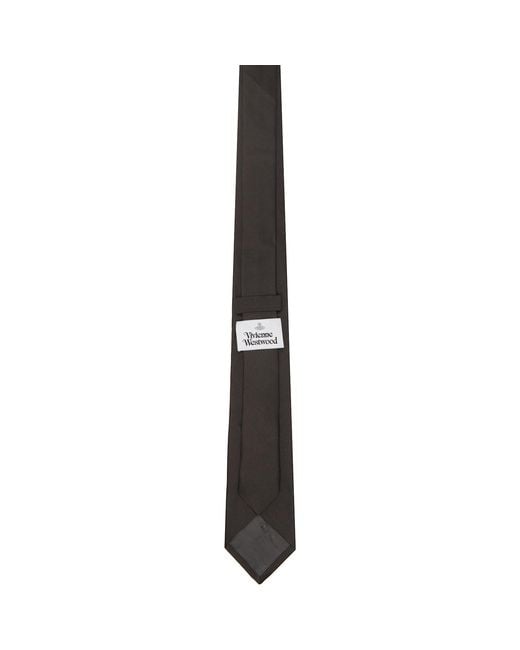Vivienne Westwood Black 7Cm 'Free World' Tie for men