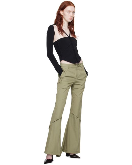 Dion Lee Multicolor Draped Trousers