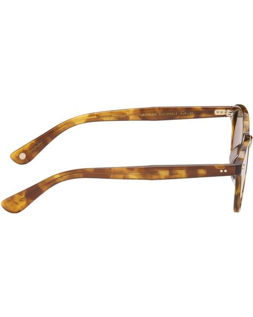 Garrett Leight Brown Lachman Sunglasses for men