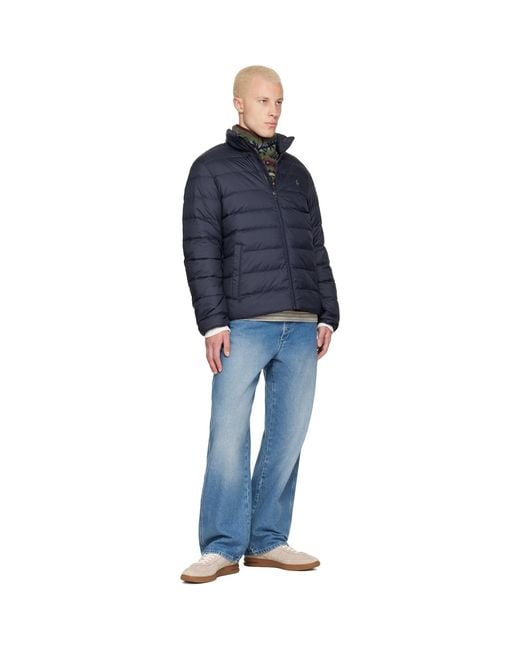 Polo Ralph Lauren Blue 'The Colden' Packable Down Jacket for men