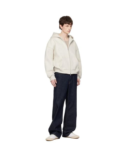 Seventh White Off- V2 Zipped Hoodie for men