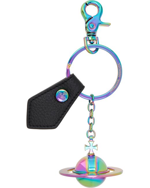 メンズ Vivienne Westwood マルチカラー 3D Orb キーチェーン Blue