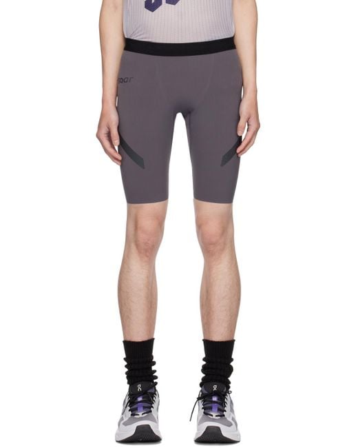Soar Running Black Half Tights Shorts for men