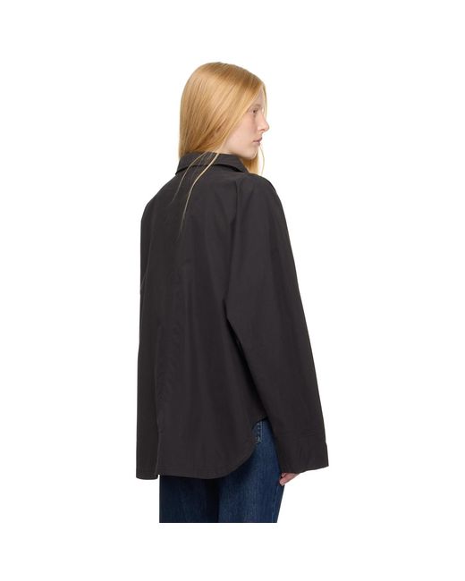 Totême Black Summer Parachute Jacket