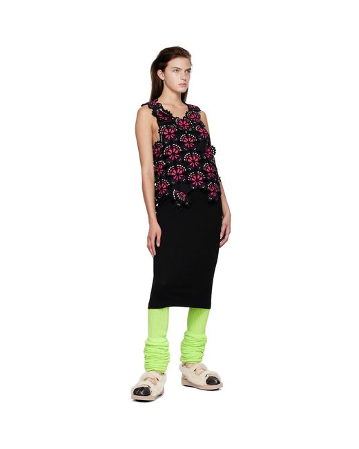 Doublet Black Rib Minidress