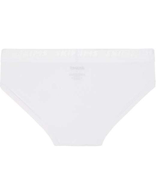 Skims Black Three-Pack Stretch Briefs for men