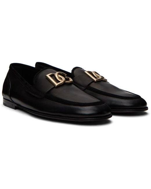 Flâneurs pantofola noirs Dolce & Gabbana pour homme en coloris Black
