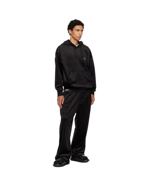 Y-3 Black Slides for men
