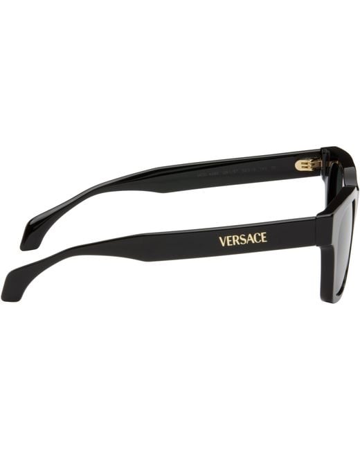 Versace Gray Logo Sunglasses for men
