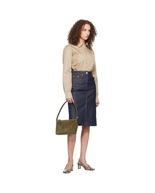 A.P.C. Green Khaki Vera Shoulder Bag