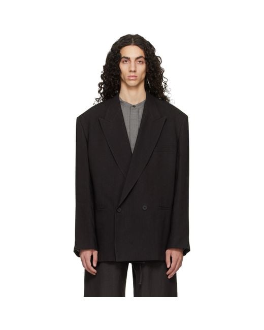 Studio Nicholson Black Daburu Blazer for men