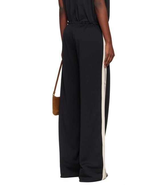 Palm Angels Black Classic Logo Track Loose Track Pants