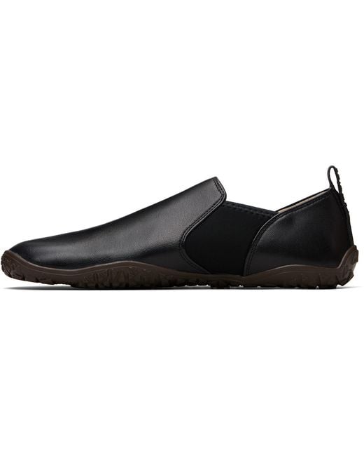 Lemaire Black Vibram Glove Slip On Leather Sneakers for men