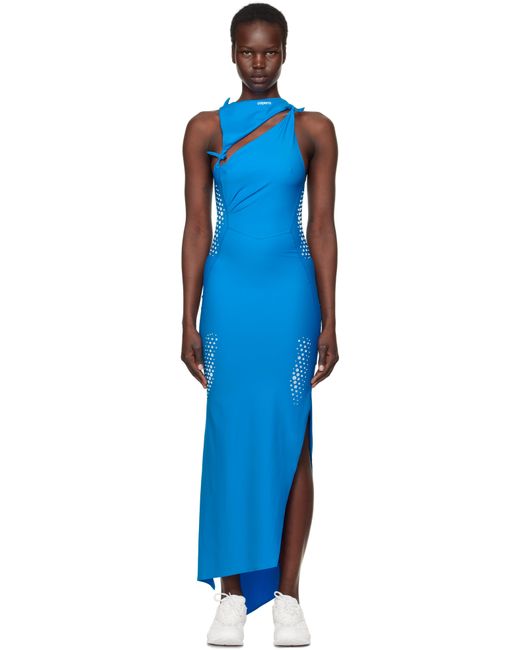 Coperni Blue Edition Jersey Maxi Dress