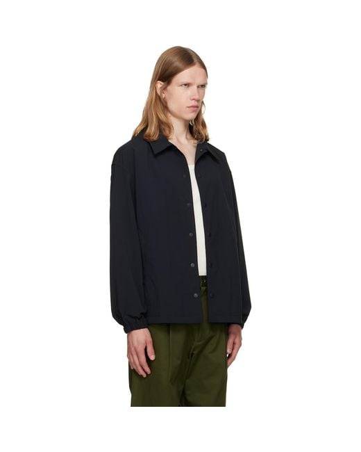 vowels Black Coach Jacket for men