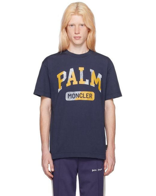 Moncler Genius Blue Moncler X Palm Angels T-shirt for men