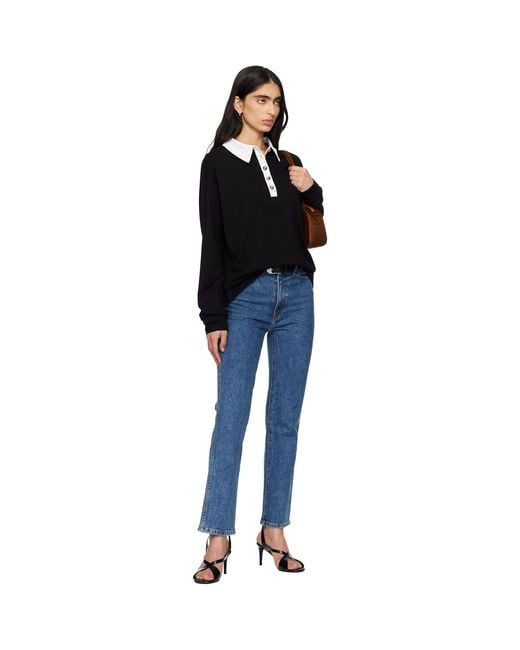Khaite Blue Abigail Stretch Jeans