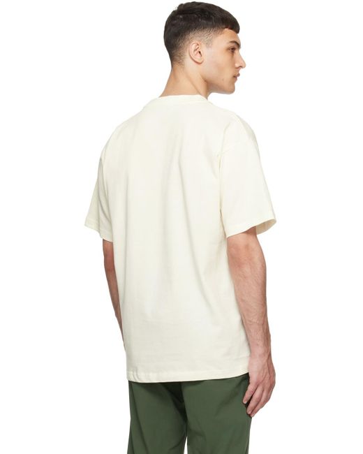 T-shirt simon blanc cassé Norse Projects pour homme en coloris Natural