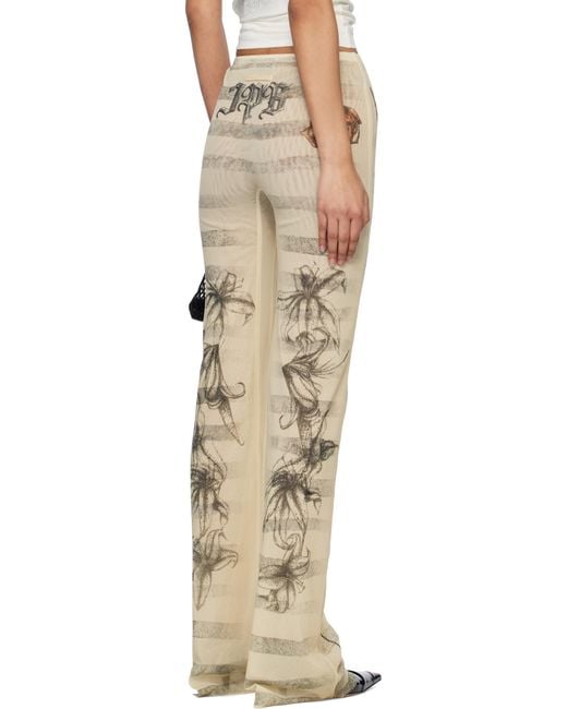 Jean Paul Gaultier ベージュ 'The Tattoo Marinière' ラウンジパンツ Natural