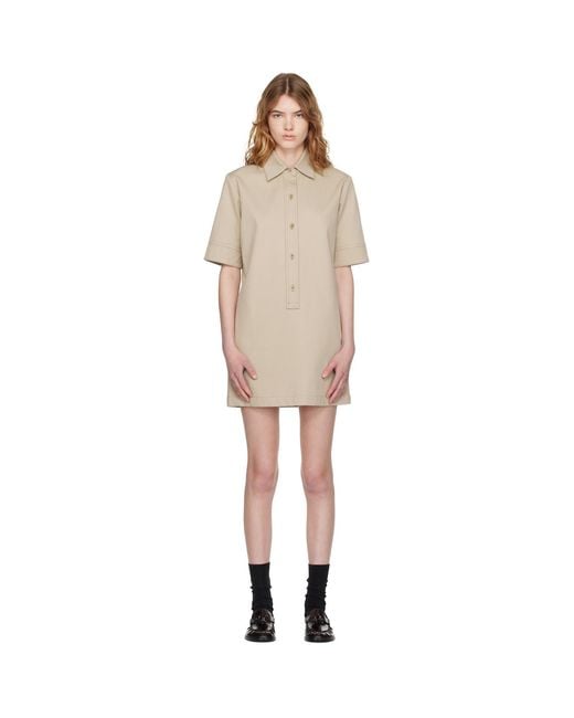 A.P.C. Black Poly Mini Dress
