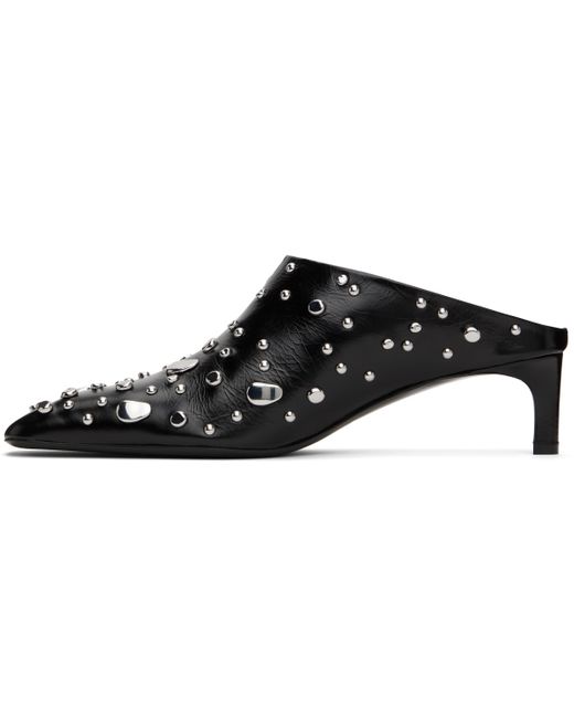 Jil Sander Black Studs Mules