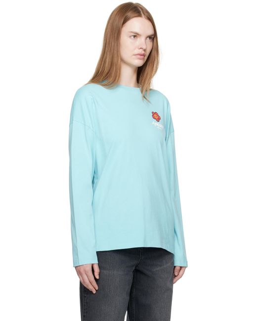 KENZO Blue Paris Futura 2000 Edition Long Sleeve T-Shirt