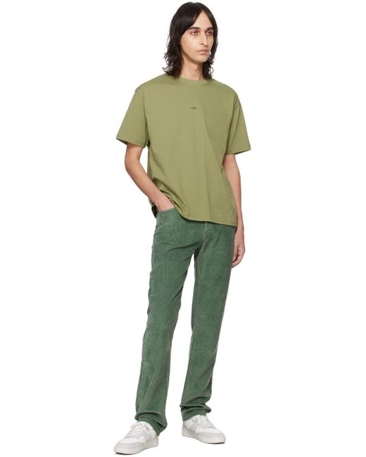T-shirt kyle vert A.P.C. pour homme en coloris Green