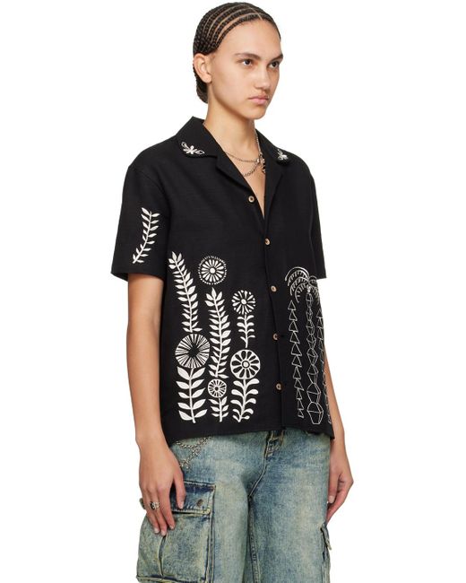 ANDERSSON BELL Black May Embroidery Shirt