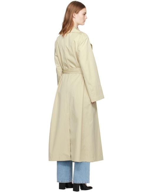 Rohe Natural Self-Tie Trench Coat