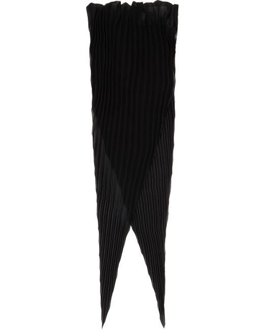 Foulard losangique noir à plis AMI pour homme en coloris Black