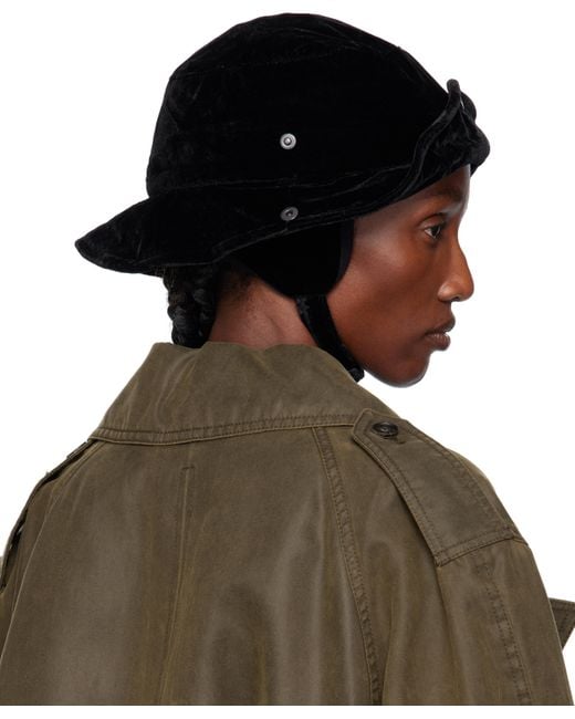OPEN YY Detachable Ear Flap Bucket Hat in Black | Lyst Canada